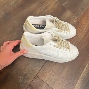 Golden Goose White and green back Sneakers